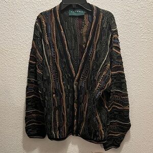 Tundra Men's Colorful Knit Cardigan